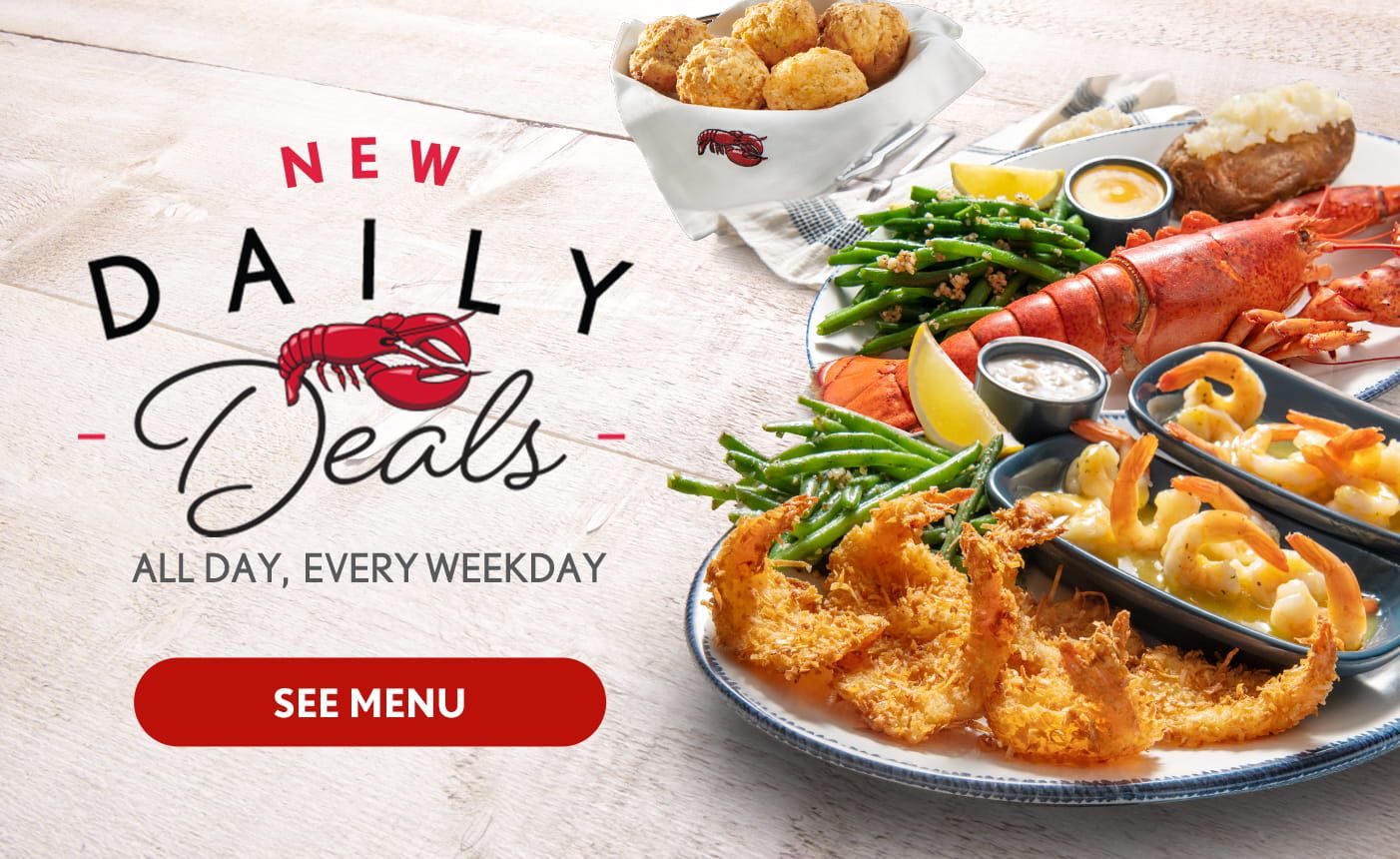 Red Lobster New Daily Deals: Endless Shrimp, Two Tuesdays & more! Red Lobster New Daily Deals: Endless Shrimp, Two Tuesdays & more!