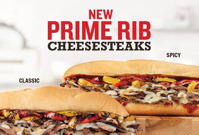 New, Limited Time Only Prime Rib Cheesesteak Sandwiches at Arby's 