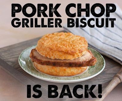 Pork Chop Griller Biscuit Returns for a Limited Time Only at Bojangles