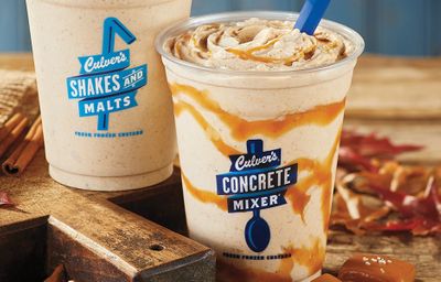 Salted Caramel Pumpkin Concrete Mixers and Pumpkin Spice Shakes Make a Seasonal Return to Culver's 