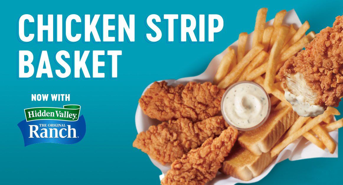 New Chicken Strip Basket Available with Hidden Valley Ranch Dipping Sauce at Dairy Queen