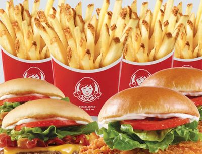 $15 Feed the Fam Deal with 2 Spicy Chicken Sandwiches, 4 Small Fries and 2 Jr. Bacon Chesseburgers at Wendy’s