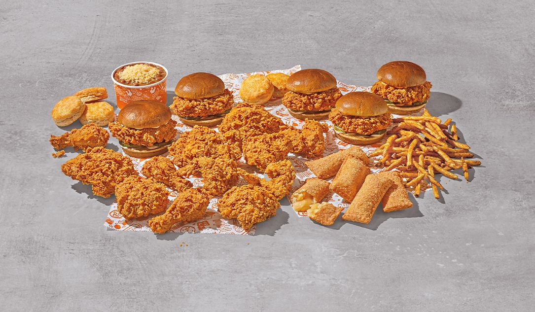 Popeyes Offers New Family Feasts Featuring Chicken Sandwiches, Biscuits, Fries, Pies & More