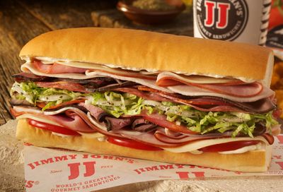 Limited Time Buy One, Get One 50% Off Sandwich Promo at Participating Jimmy John's with Online & App Orders