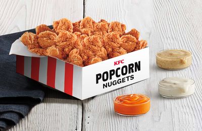 Large Box of Popular KFC Popcorn Nuggets for $10 at Participating Kentucky Fried Chicken Restaurants 