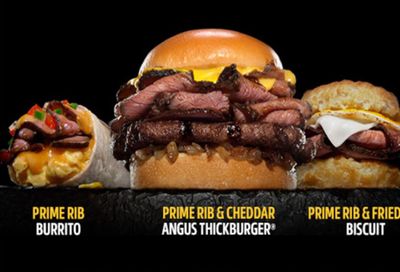 New Prime Rib Burgers, Burritos and Biscuits Available Now at Carl's Jr.