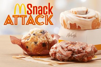 New McCafe Blueberry Muffin, Glazed Apple Fritter and Cinnamon Roll Launch at McDonald's