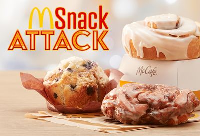 New McCafe Blueberry Muffin, Glazed Apple Fritter and Cinnamon Roll Launch at McDonald's