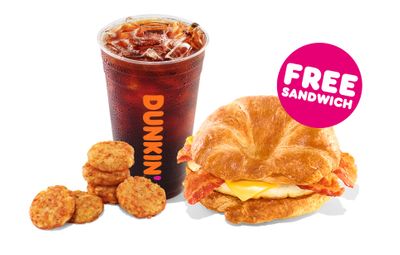 Through to November 16, Get a Free Breakfast Sandwich and $0 Delivery Fee When You Spend $12+ on a Dunkin' Delivery Order Using DoorDash