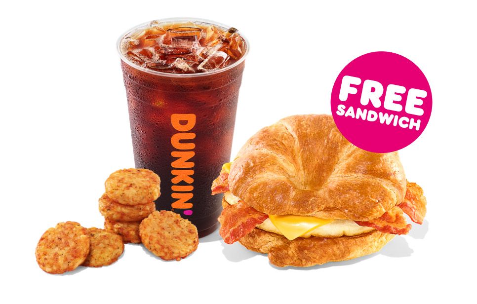 Through to November 16, Get a Free Breakfast Sandwich and $0 Delivery Fee When You Spend $12+ on a Dunkin' Delivery Order Using DoorDash Through to November 16, Get a Free Breakfast Sandwich and $0 Delivery Fee When You Spend $12+ on a Dunkin' Delivery Order Using DoorDash