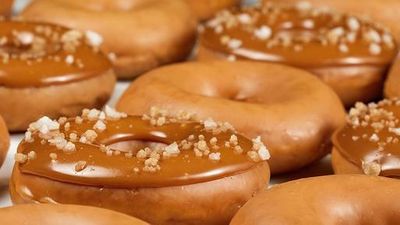 Krispy Kreme Launches Limited Time Only Caramel Glazed and Salted Double Caramel Doughnuts