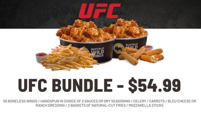 Buffalo Wild Wings Introduces New UFC Bundle at $54.99 for a Limited Time