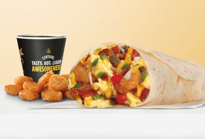 New Loaded Breakfast Burrito Featured on the Carl's Jr. Breakfast Menu