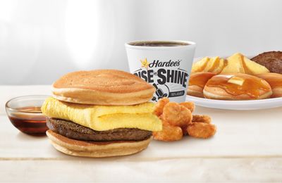 Selling Like Hot Cakes: New Hot Cake Breakfast Sandwich and Breakfast Platter Available at Hardee's