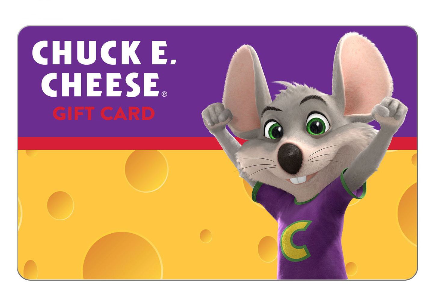 Buy a $50 Chuck E. Cheese Online Gift Card and Receive a $10 Bonus Card for Free Buy a $50 Chuck E. Cheese Online Gift Card and Receive a $10 Bonus Card for Free