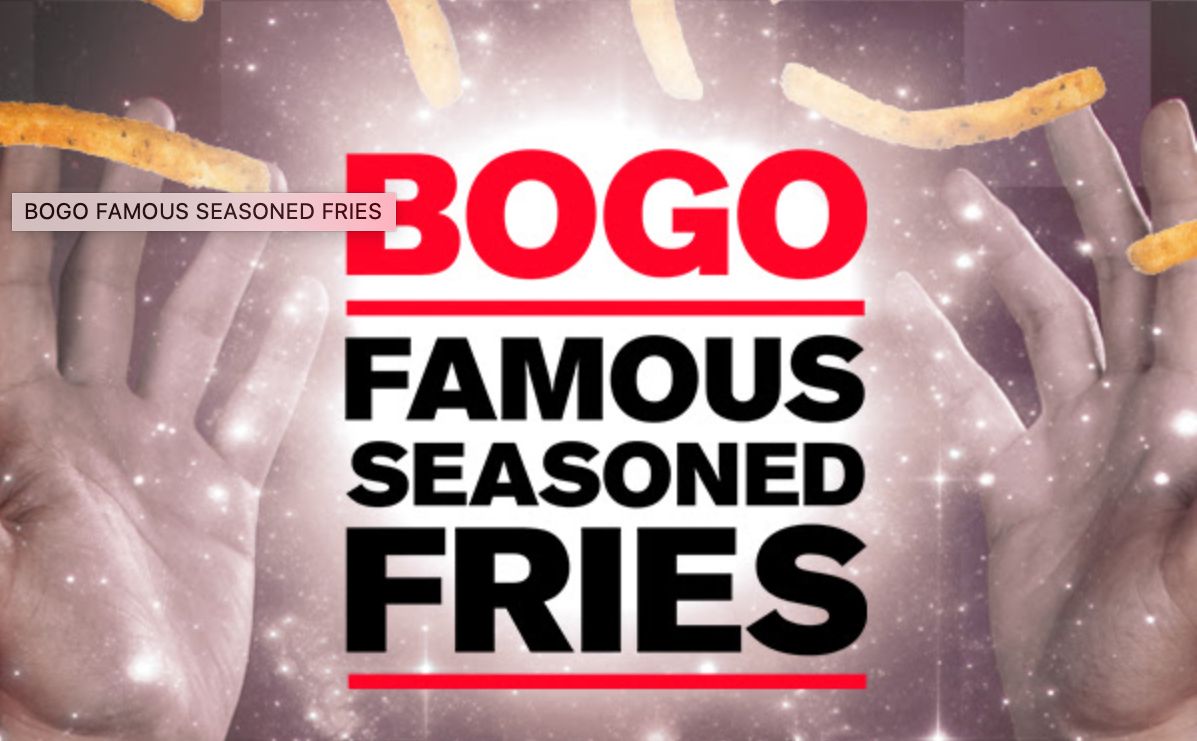 Black FryDay BOGO Special at Checkers In Restaurant and Online November 27