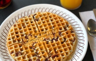 Waffle House Features their Signature Pecan Waffles