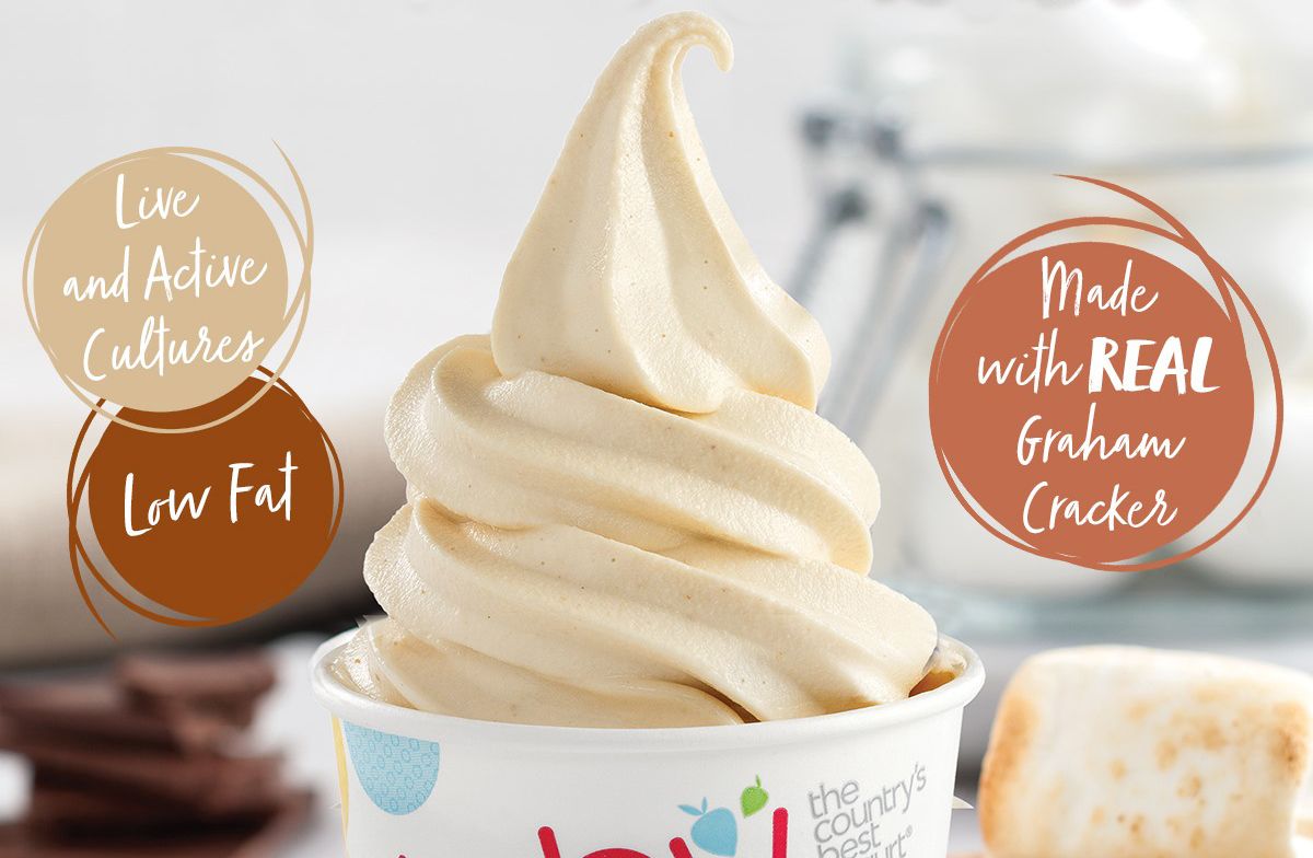TCBY Features Popular Graham Cracker Soft Serve Frozen Yogurt TCBY Features Popular Graham Cracker Soft Serve Frozen Yogurt