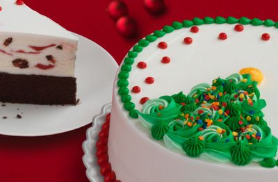 New Rosette Christmas Tree Cakes Roll out for the Holidays at Baskin-Robbins