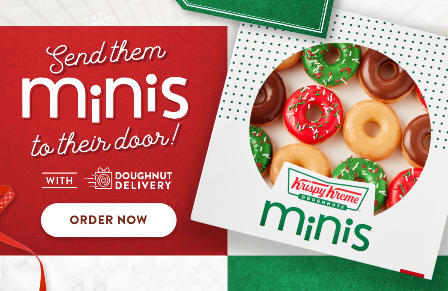 New 16 Piece Boxes of Festive Holiday Mini Doughnuts Arrive at Krispy Kreme New 16 Piece Boxes of Festive Holiday Mini Doughnuts Arrive at Krispy Kreme