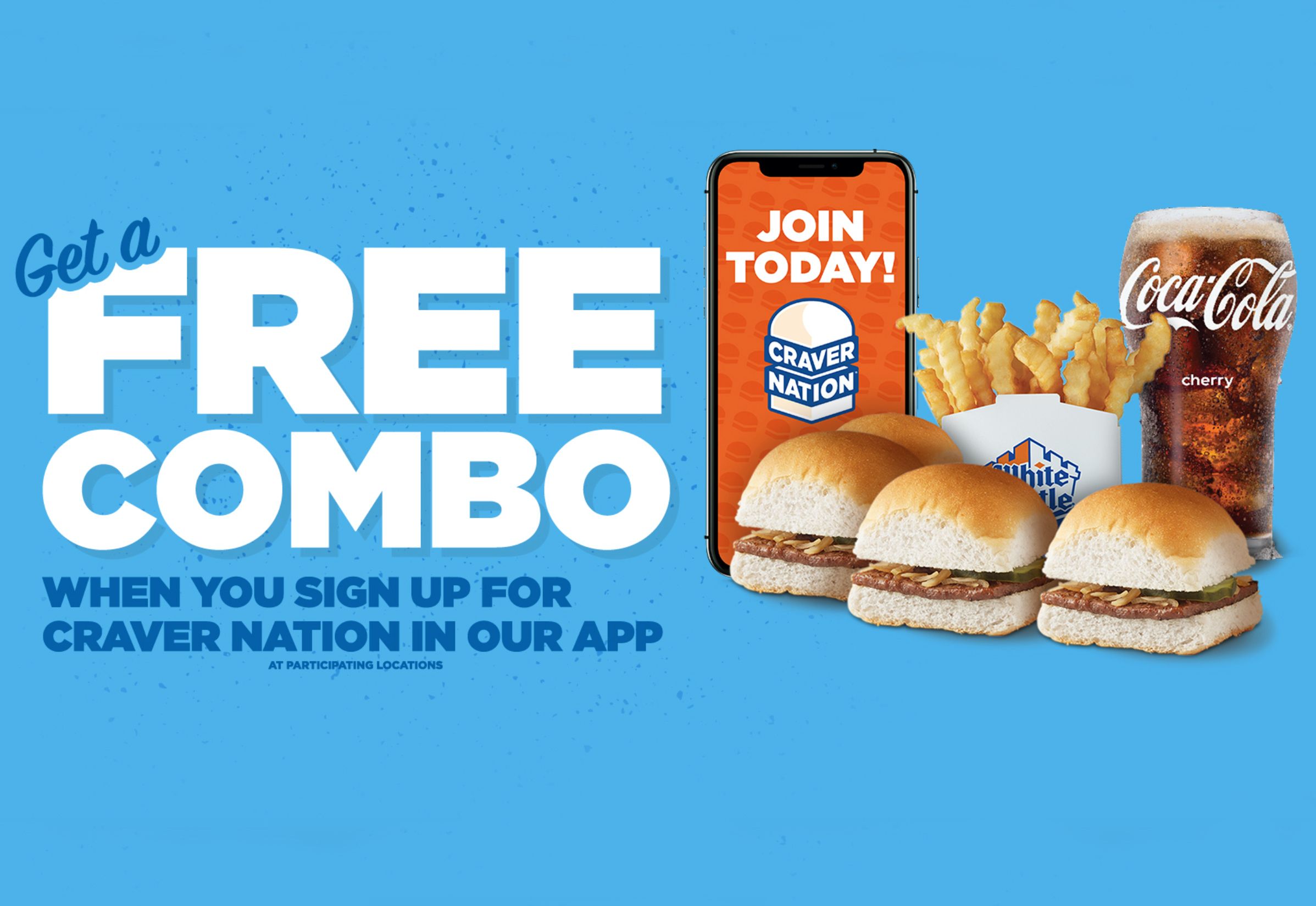 Newly Sign Up for Craver Nation Using the White Castle App and Get a Free Combo