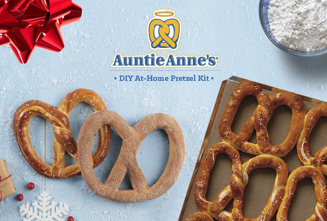 Buy One Get One Half Off with Promo Code for Auntie Anne's New DIY At-Home Pretzel Kits Buy One Get One Half Off with Promo Code for Auntie Anne's New DIY At-Home Pretzel Kits