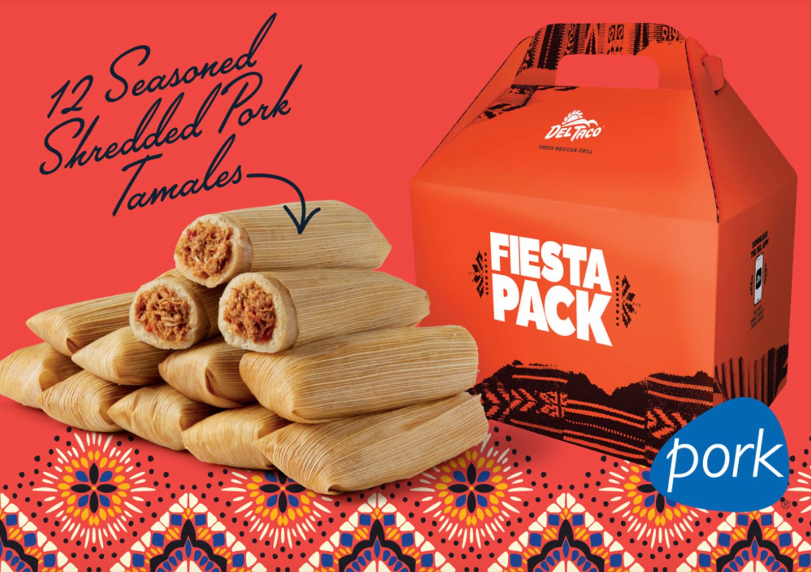 New Limited Time Tamale Fiesta Packs Available at Select Del Taco Locations (In Restaurant Only) New Limited Time Tamale Fiesta Packs Available at Select Del Taco Locations (In Restaurant Only)