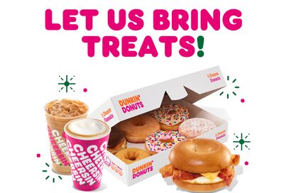 DD Rewards Members at Dunkin' Donuts will Receive $5 Off their Next $12+ Order with Uber Eats