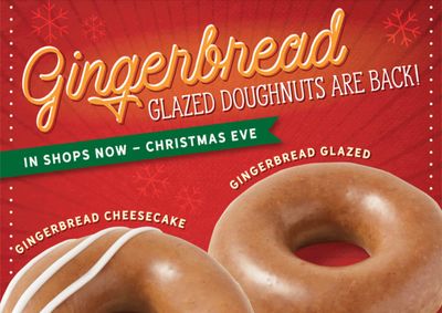 Krispy Kreme Brings Back Popular Holiday Gingerbread Glaze Doughnuts