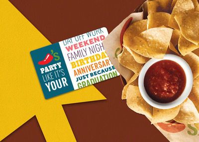 Double Bonus Card Day: Get 2 $10 Bonus Cards with a $50 Gift Card Purchase at Chili's