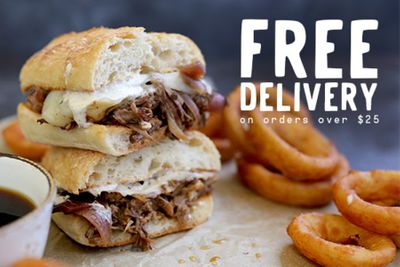 The Lazy Dog Restaurant & Bar Offers Customers Free Delivery on Orders Over $25