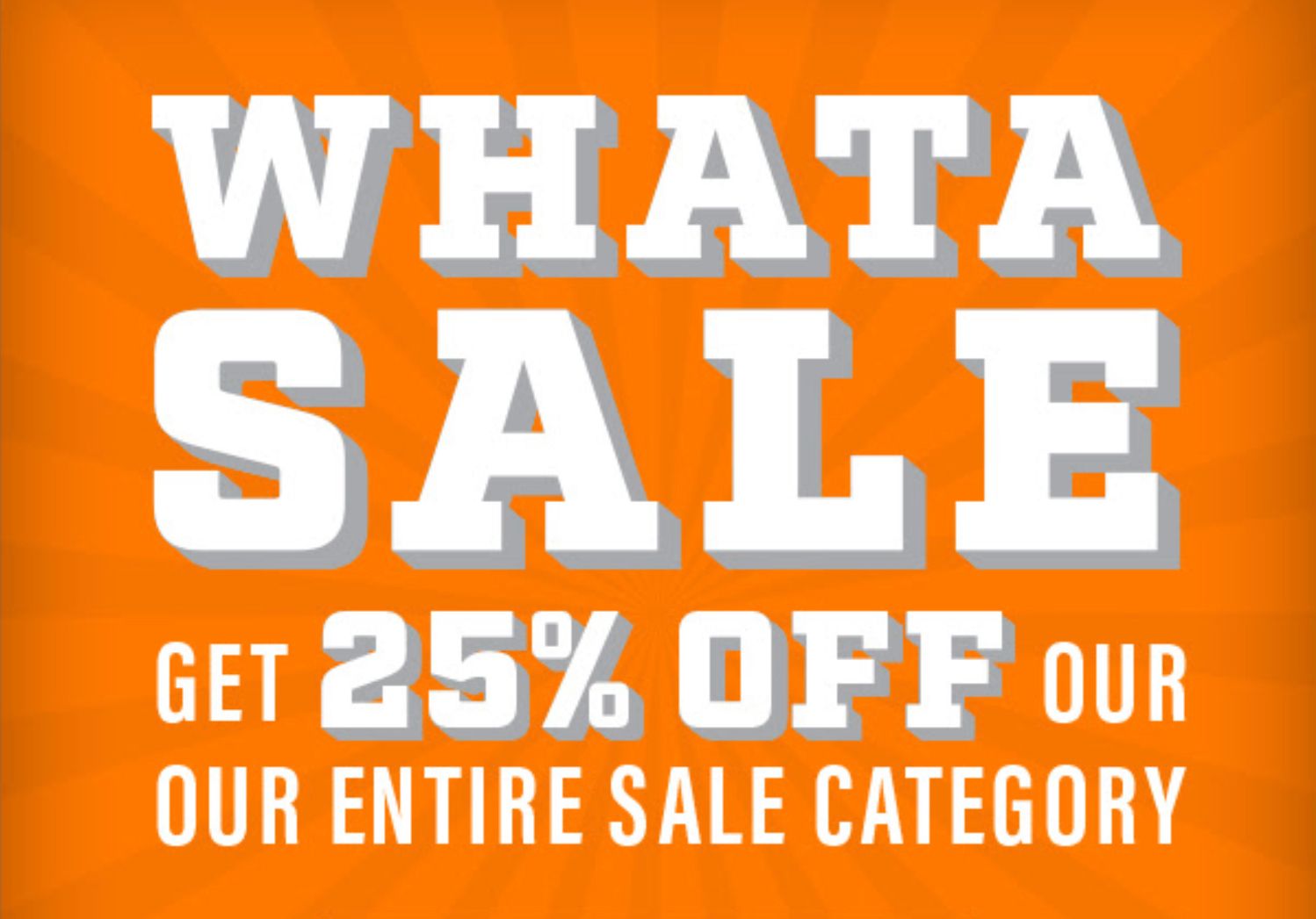 Whataburger's Online Shop Launches 25% Off "Whata Sale" Event with Promo Code Whataburger's Online Shop Launches 25% Off "Whata Sale" Event with Promo Code