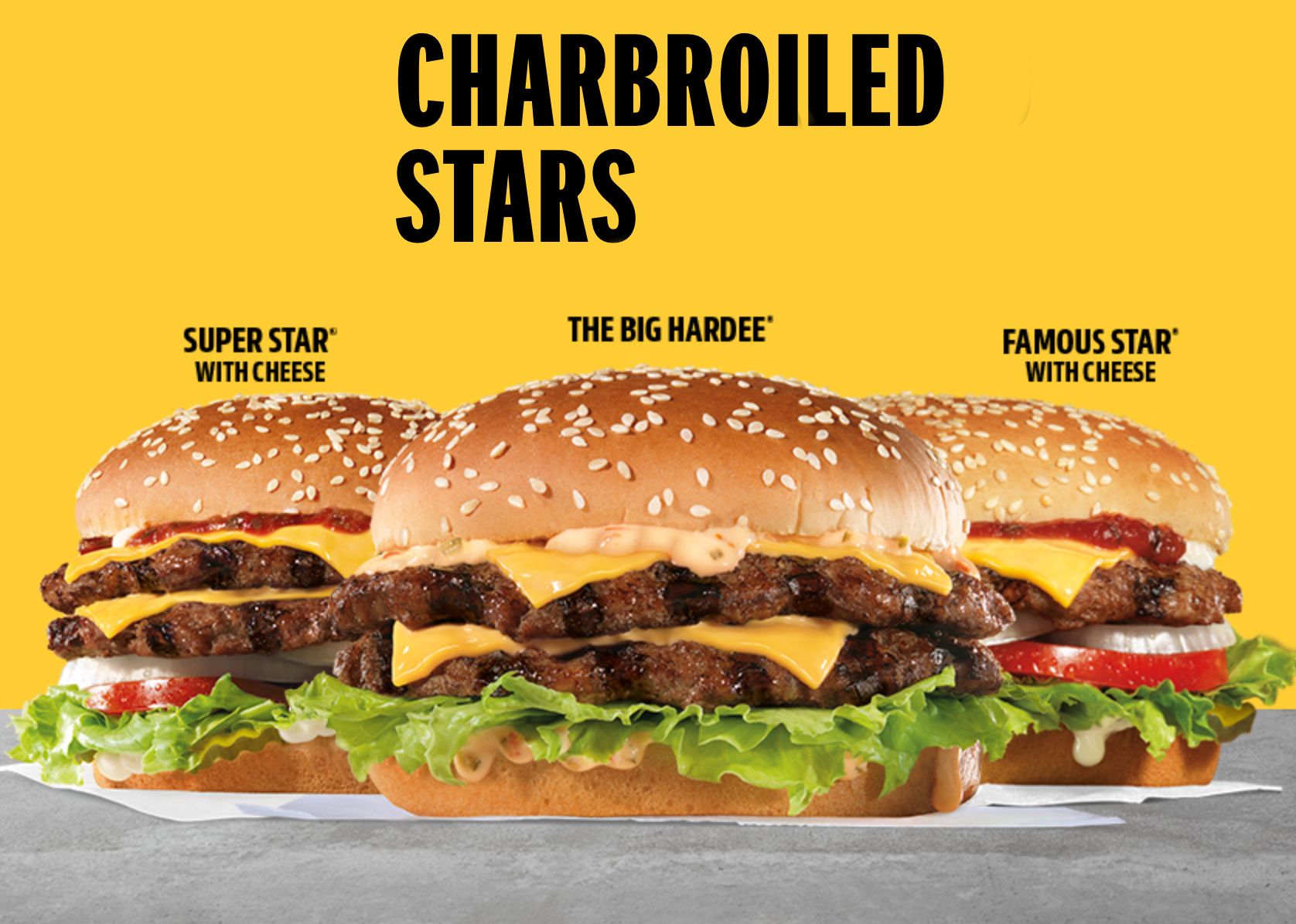 New Charbroiled Stars Cheeseburgers Now Available from Hardee's