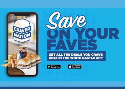 All Craver Nation Members will Receive 20% Off with In-app Orders at White Castle for a Limited Time Only