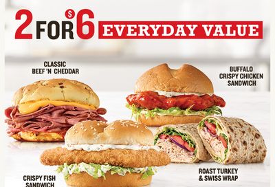 Arby's Announces their New 2 for $6 Everyday Value Menu: Chicken Sandwiches, Wraps & More