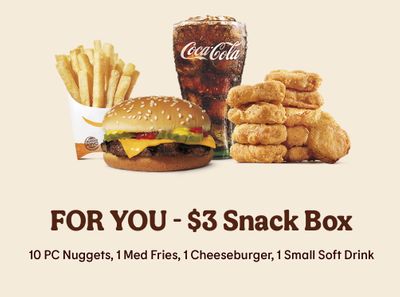 Save with the New $3 Snack Box at Burger King: Chicken Nuggets, Fries & More