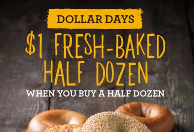 Through to January 10, Shmear Society Members Can Buy 1 Half Dozen Bagels and Get the Second Half Dozen for $1 at Einstein Bros. Bagels