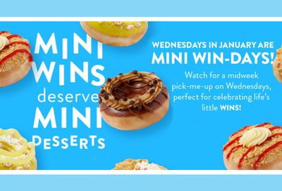 Mini Win-days are Coming to Krispy Kreme Every Wednesday in January with a New Daily Deal