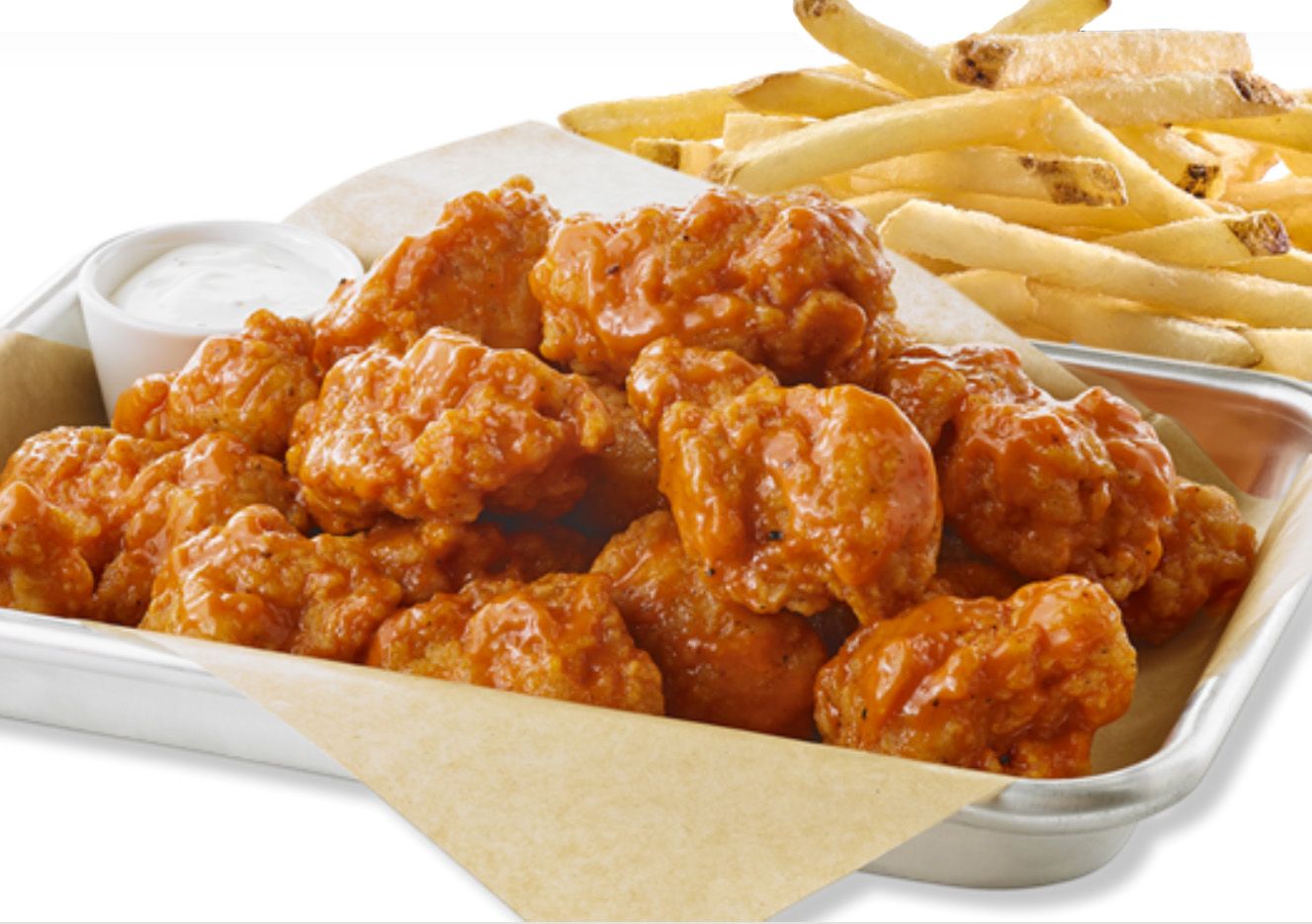Buffalo Wild Wings is Now Offering a New $9.99 Bundle with 10 Boneless Chicken Wings and Fries
