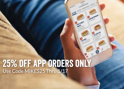 Jersey Mike's Subs Offers 25% Off In-app Orders with a New Promo Code for a Limited Time Only