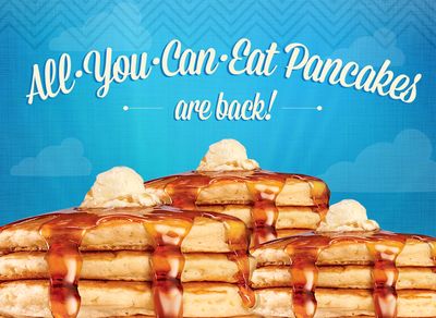 Popular All You Can Eat Pancakes Promotion Returns for a Limited Time to IHOP