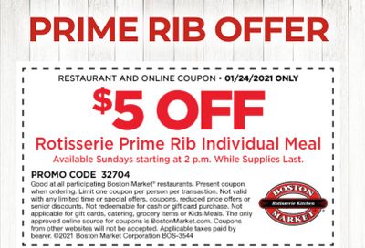 Rotisserie Rewards Members Check Your Inbox for a $5 Off Coupon Valid January 24 After 2 PM