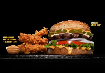 Hardee's New Fiery Menu, Featuring the Fiery Famous Star Burger and Fiery Sauce, is Now Available