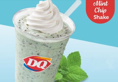 New Mint Chip Shake Arrives at Dairy Queen for a Limited Time