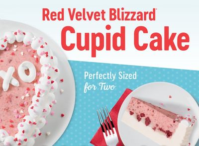 Dairy Queen Celebrates Love and Ice Cream with their New Valentine's Day Inspired Red Velvet Cupid Cake