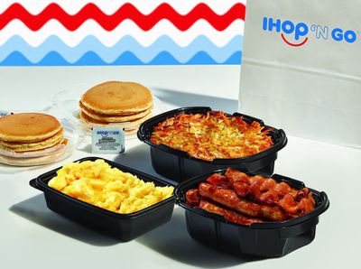Save with IHOP's Breakfast Themed Family Feasts: Scrambled Eggs, Hash Browns, Pancakes, Bacon & More