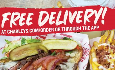 Get Free Delivery Through to January 31 at Charleys Philly Steaks with Online or In-app Orders