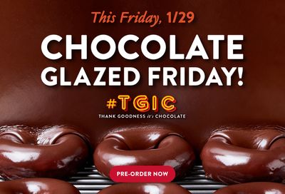 Krispy Kreme Announces that Chocolate Glazed Friday will Return this Friday, January 29