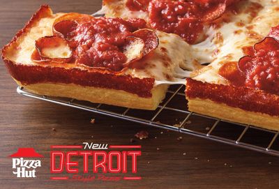 New Detroit-Style Pizza is Being Dished Up in 4 Tasty Varieties at Pizza Hut Restaurants Nationwide