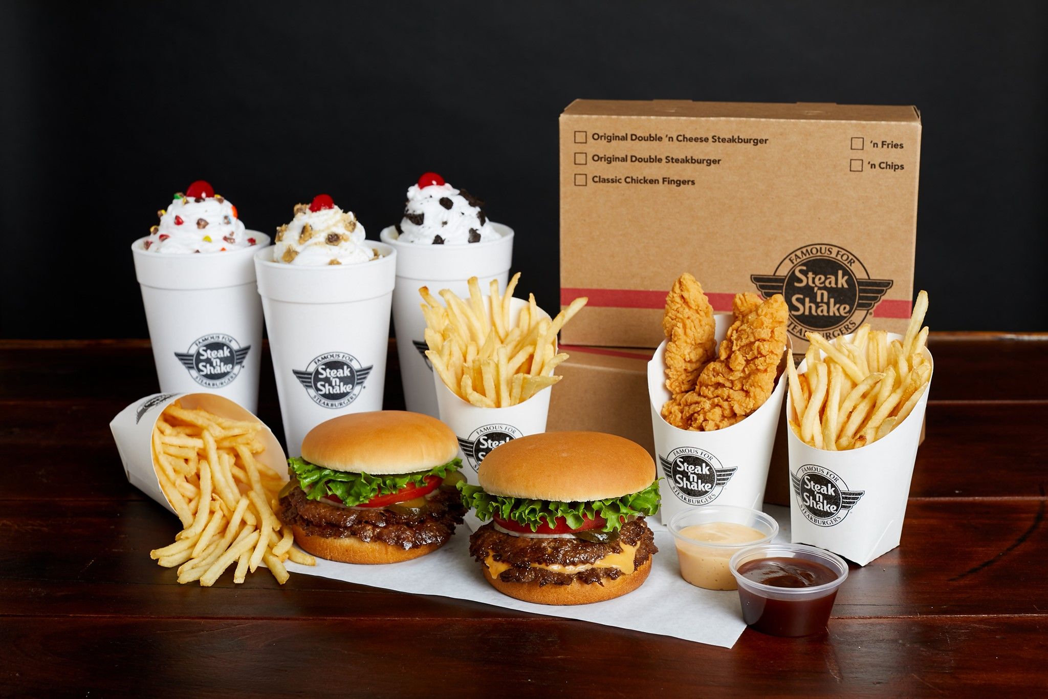 Save $10 Off a $50+ Catering Order with a New Promo Code this Weekend at Steak 'n Shake Save $10 Off a $50+ Catering Order with a New Promo Code this Weekend at Steak 'n Shake